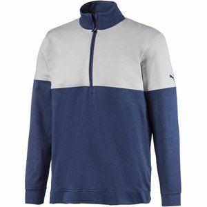 $75 PUMA CLOUDSPUN Warm Up 1/4 Zip Pullover Golf Men's Size S NWT !